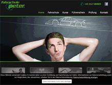 Tablet Screenshot of fahrschule-peter.com